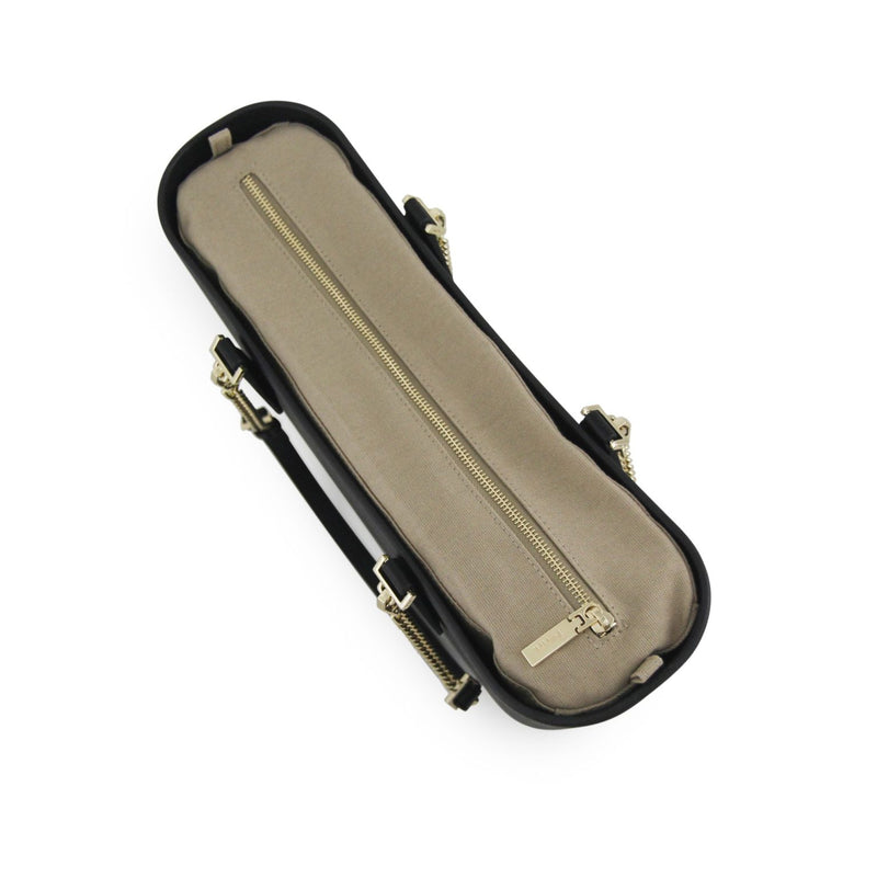 Fenn Original Collection – Black – Stone Inner – Gold Zip – Black/ Gold Chain