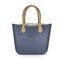Fenn Original Collection – Denim – Pattern Inner – Gold Zip – Light Tan Round Handle