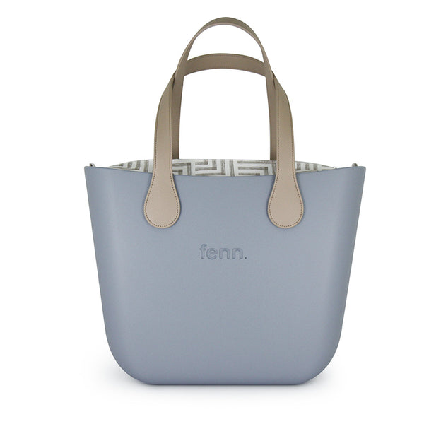 Fenn Original Collection – Blue Haze – Pattern Inner – Silver Zip – Light Stone Flat Handle