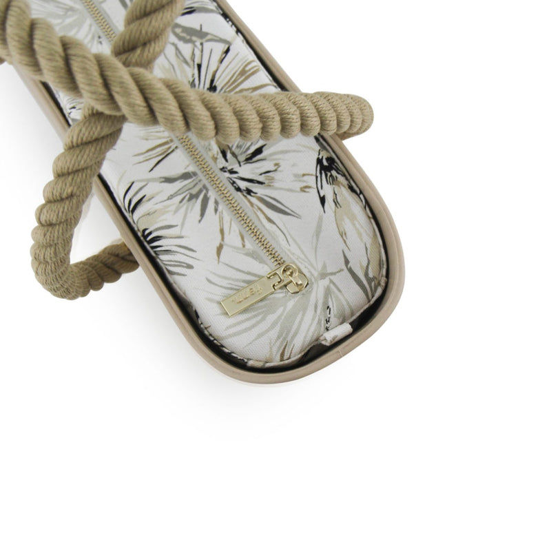 Fenn Original Collection – Sand – Pattern Inner – Gold Zip – Beige Rope