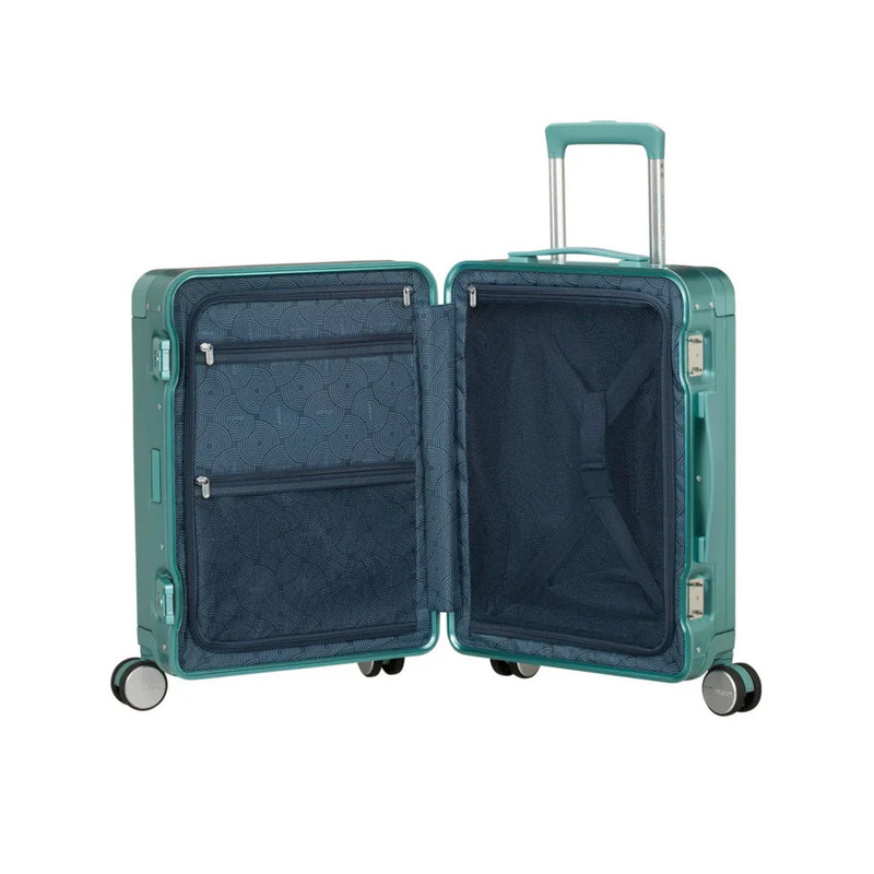 American Tourister  Soundbox Alu Travel Sets  Dusty Turquoise