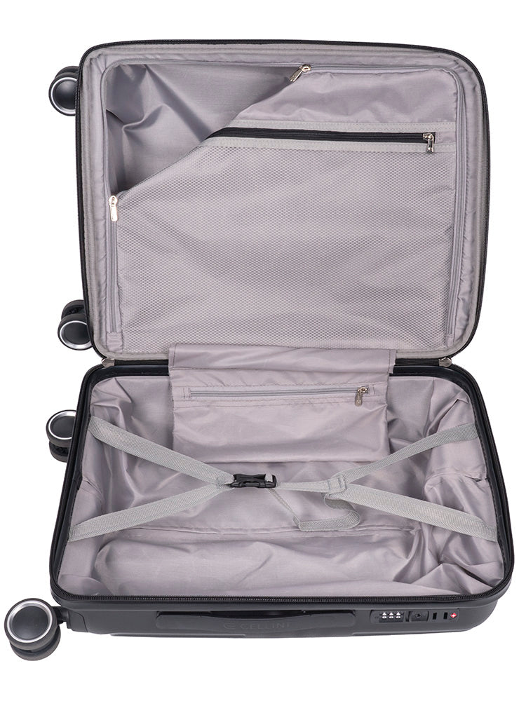 Cellini Rapido 4 Wheel Carry On Trolley Blue