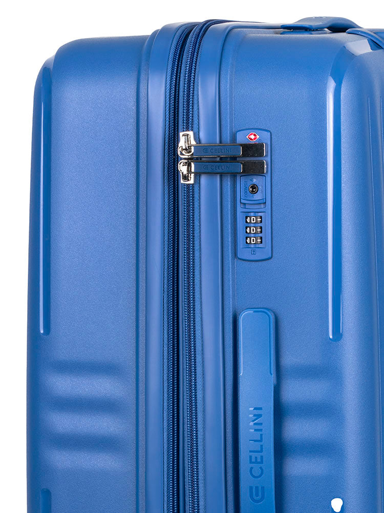 Cellini Rapido Large 4 Wheel Trolley Blue
