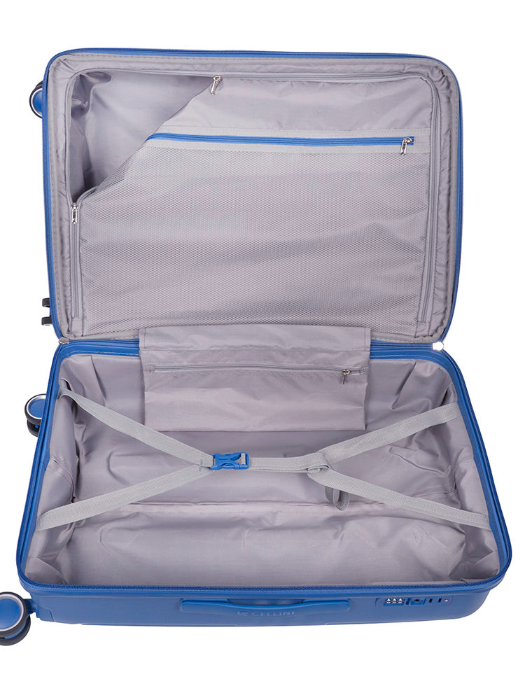 Cellini Rapido Large 4 Wheel Trolley Blue