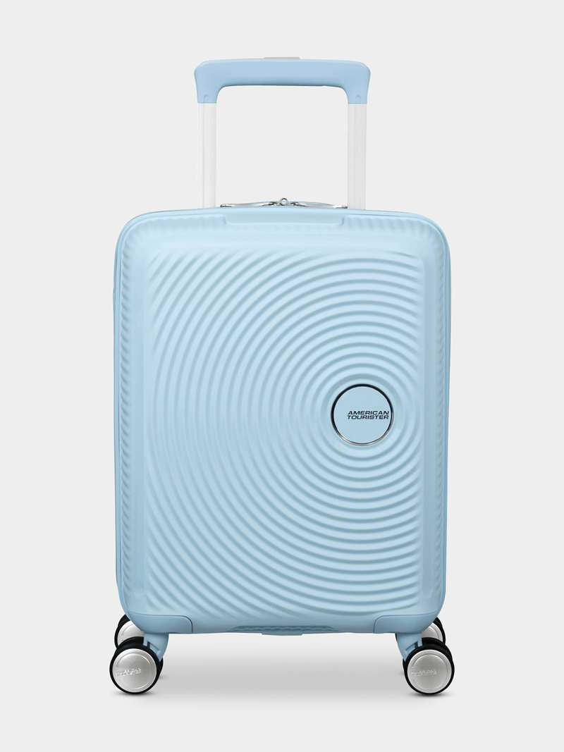 American Tourister Soundbox Mini Spinner 47cm Pastel Blue