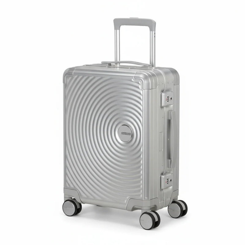 American Tourister  Soundbox Alu Travel Sets  Silver