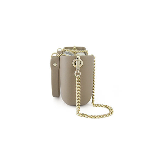 Fenn Classic Collection – Stone – Pattern 29 Inner – Gold Zip – Golden Chain Handle