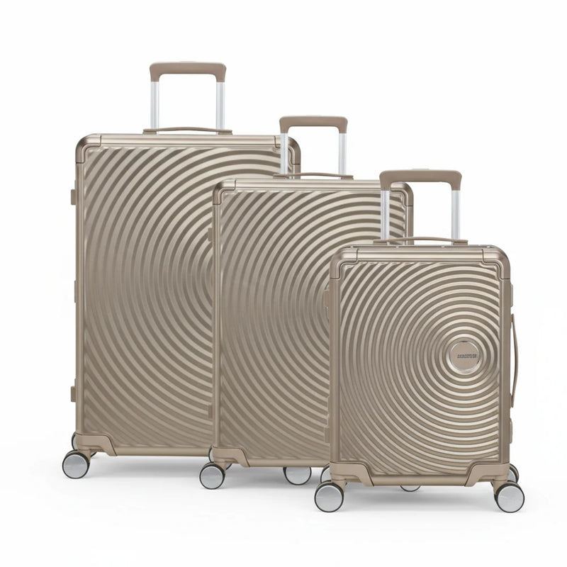 American Tourister  Soundbox Alu Travel Sets Bronze