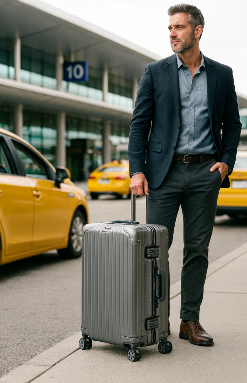 Evolution Vertigo Large Aluminium Trolley Case Charcoal