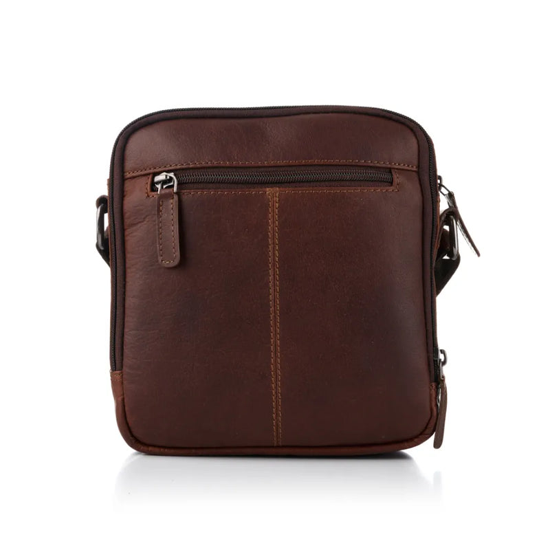 Tuscany Enzo – Compact Crossbody Organiser, Brown