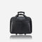 Brando Winchester 17" Leather Laptop Bag On Wheels  Black