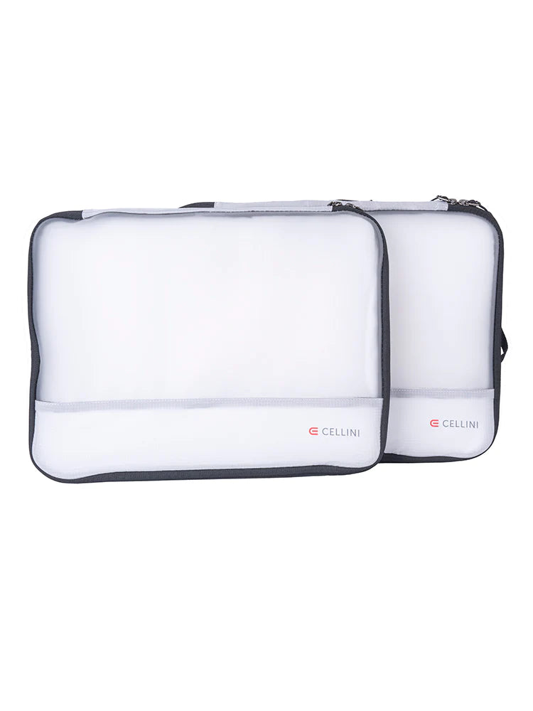 Cellini  2 Pack Large Packing Cubes White