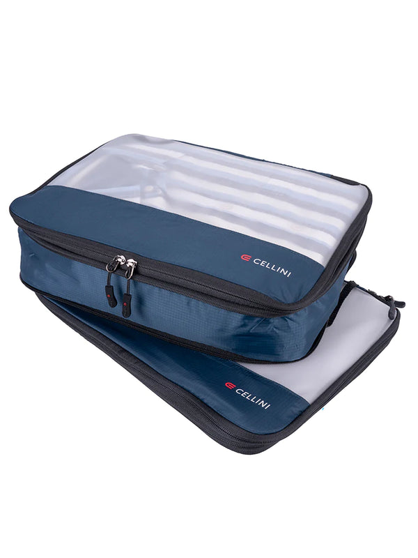 Cellini  2 Pack Large Packing Cubes Navy