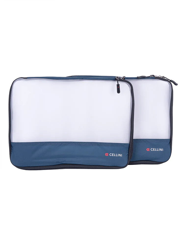 Cellini  2 Pack Large Packing Cubes Navy