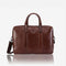 Brando Winchester 15" Double Gusset Leather Laptop Bag, Brown