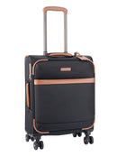 Cellini Monte Carlo Carry On 4 Wheel Trolley Case Black