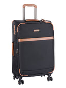 Cellini Monte Carlo Medium 4 Wheel Trolley Case Black