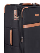 Cellini Monte Carlo Medium 4 Wheel Trolley Case Black
