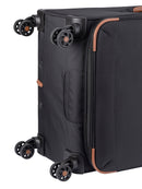 Cellini Monte Carlo Large 4 Wheel Trolley Case Black
