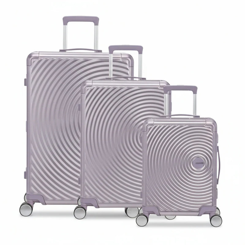 American Tourister  Soundbox Alu Travel Sets  Stormy Lilac