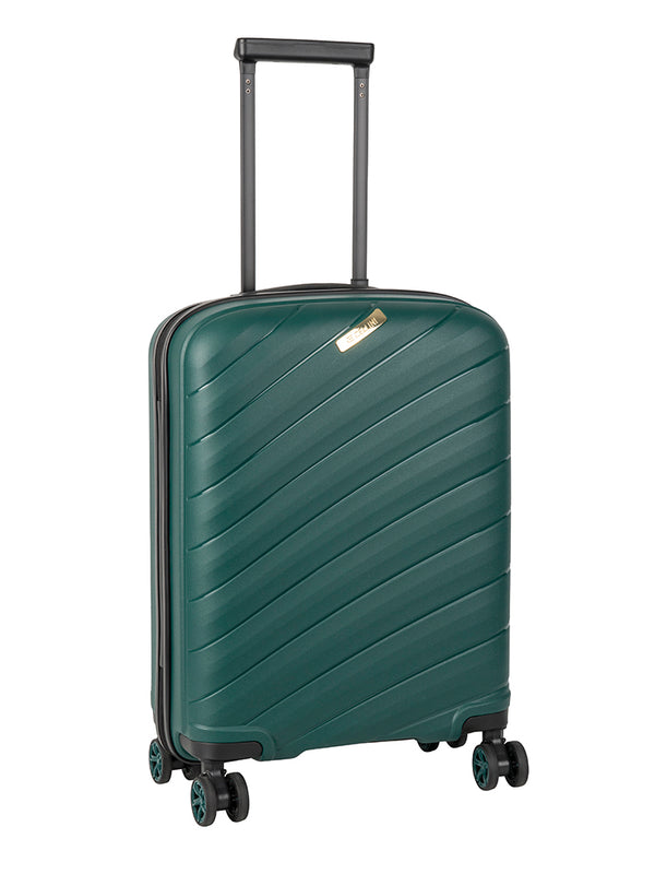 Cellini Pulse Carry On 4 Wheel Trolley Case Green