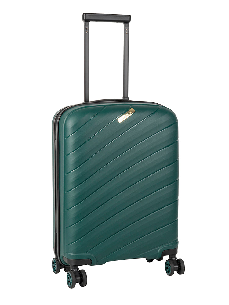Cellini Pulse Carry On 4 Wheel Trolley Case Green