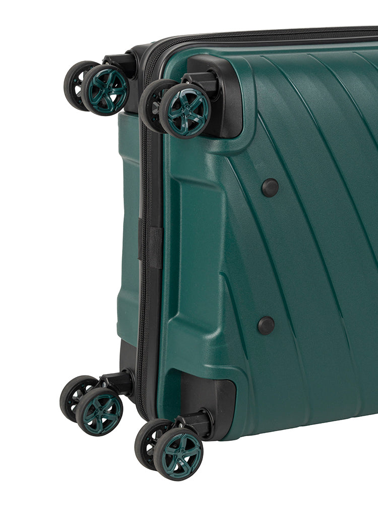 Cellini Pulse Carry On 4 Wheel Trolley Case Green