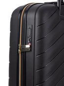 Cellini Pulse Large 4 Wheel Trolley Case Black and Gold