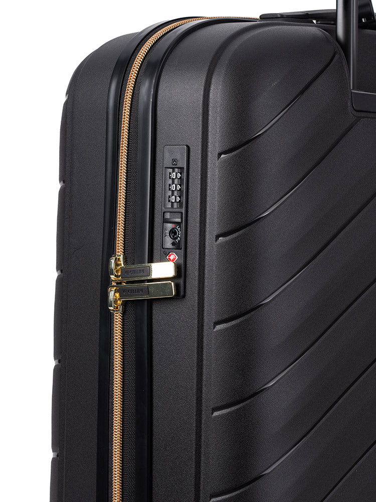 Cellini Pulse Carry On 4 Wheel Trolley Case Black