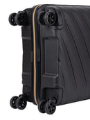 Cellini Pulse Large 4 Wheel Trolley Case Black and Gold