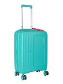 Cellini Cruze 4 Wheel Carry On Xpander Trolley Case Aqua Green
