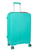Cellini Cruze Medium 4 Wheel Xpander Trolley Case Aqua Green