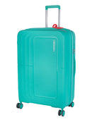 Cellini Cruze Large 4 Wheel Xpander Trolley Case Aqau Green