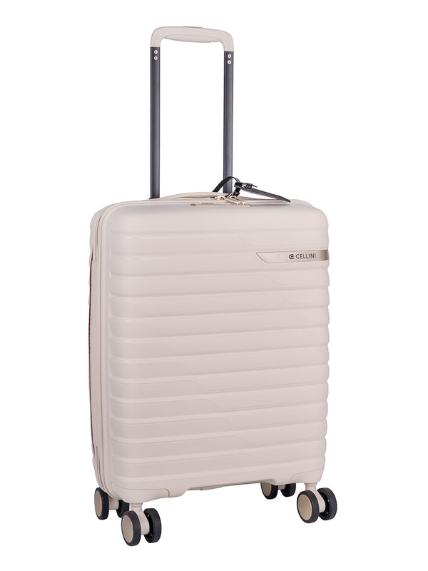 Cellini Allure Hardshell 4 Wheel Carry On Trolley White