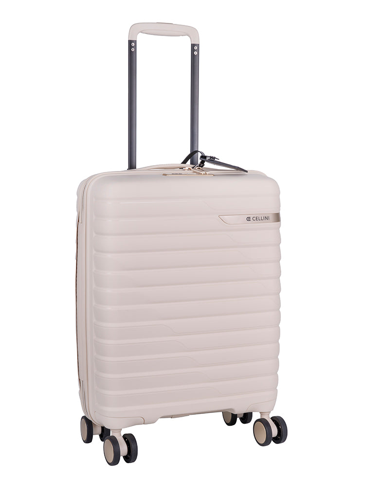 Cellini Allure Hardshell 4 Wheel Carry On Trolley White