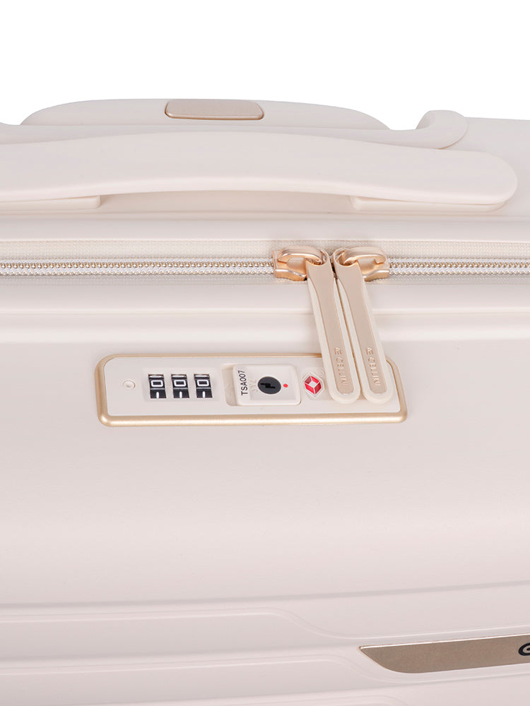 Cellini Allure Hardshell 4 Wheel Carry On Trolley White