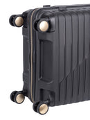 Cellini Allure Hardshell Medium 4 Wheel Trolley Case Black