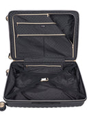 Cellini Allure Hardshell Medium 4 Wheel Trolley Case Black