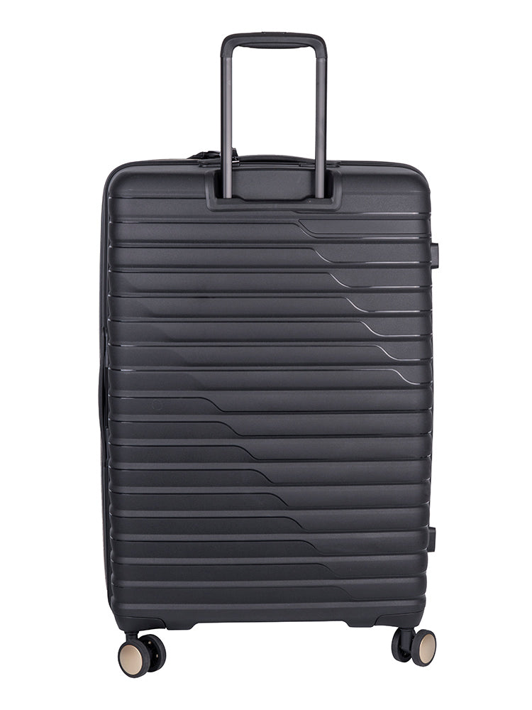 Cellini Allure Hardshell Large 4 Wheel Trolley Case Black