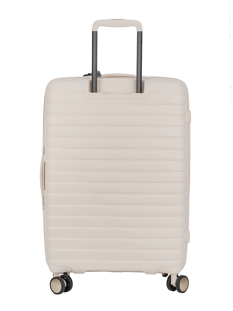 Cellini Allure Hardshell Medium 4 Wheel Trolley Case White