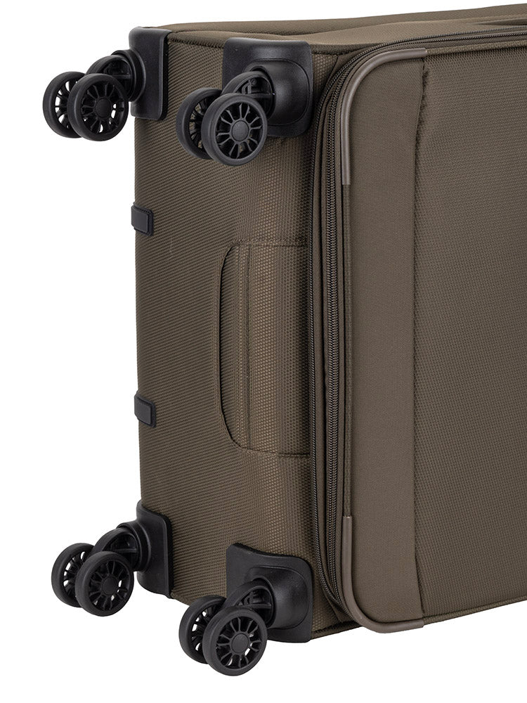 Cellini Microlite S Medium 4 Wheel Trolley Case Sandlewood