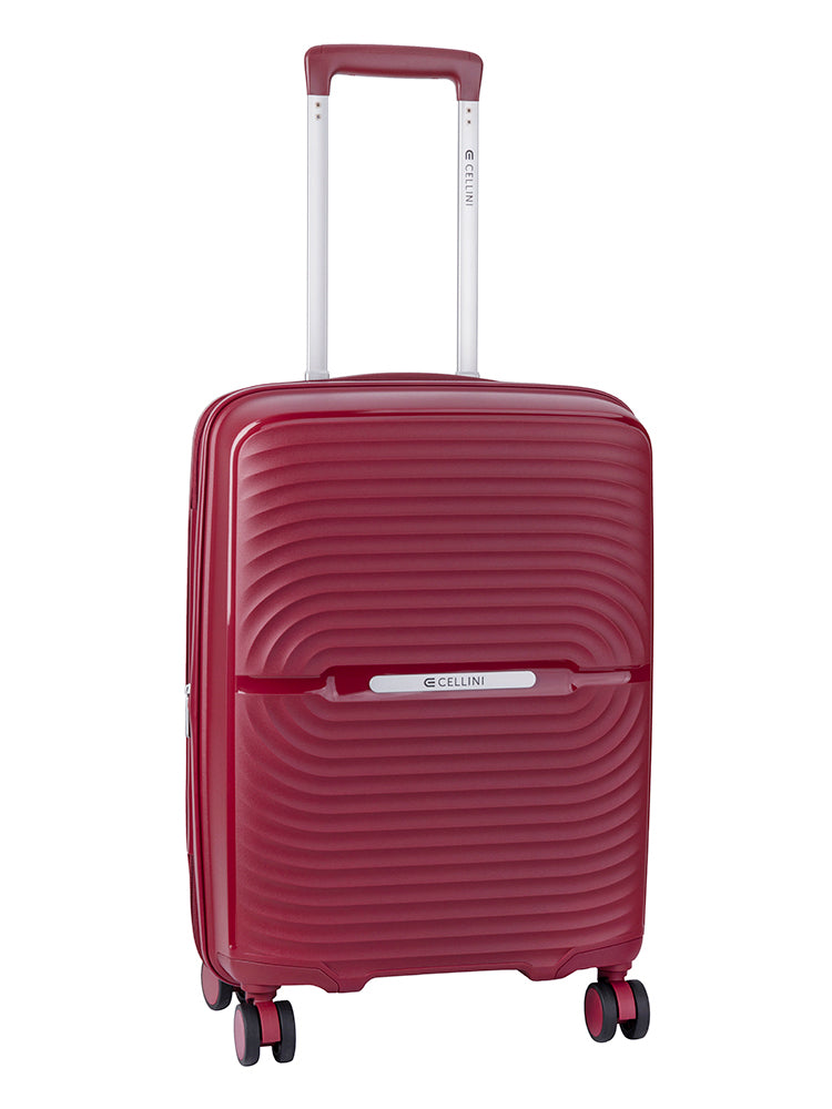 Cellini Sonic Carry On 4 Wheel Trolley Burgundy