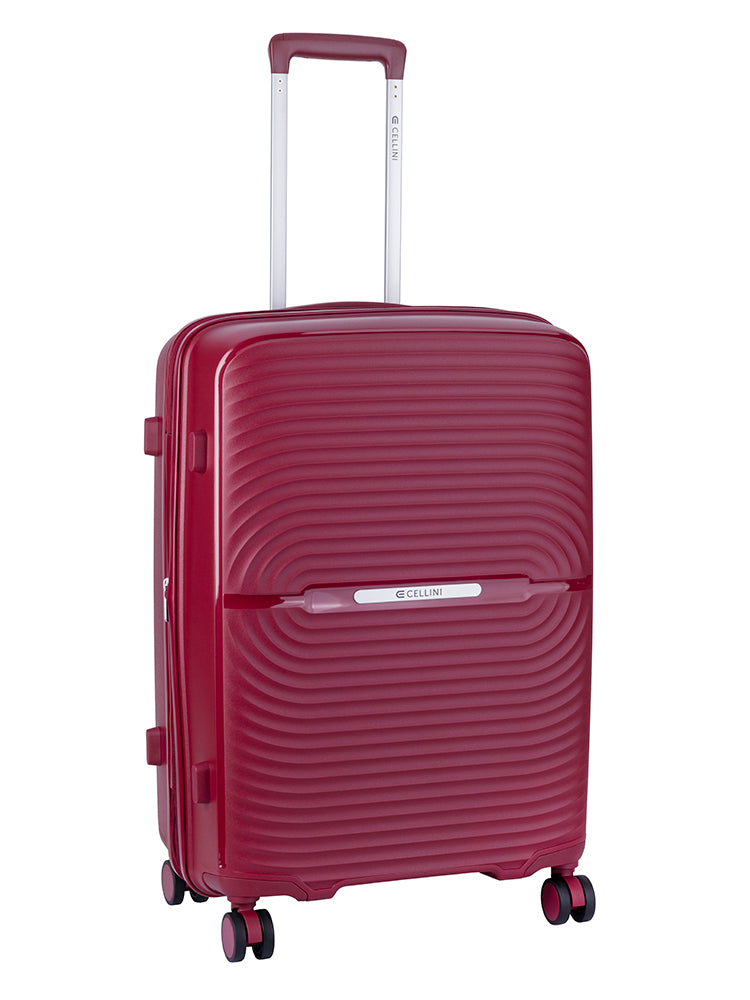 Cellini Sonic Medium 4 Wheel Trolley Burgundy