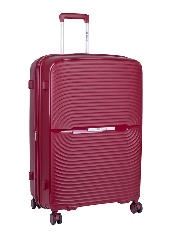 Cellini Sonic Large 4 Wheel Trolley Burgundy