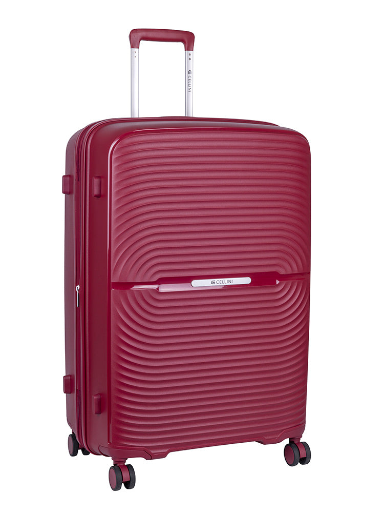 Cellini Sonic Large 4 Wheel Trolley Burgundy