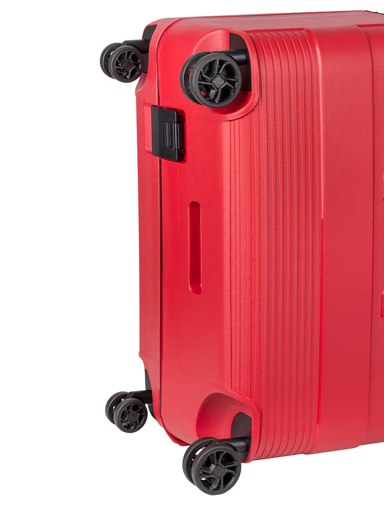 Cellini Safetech Large 75cm 4 Wheel Trolley Case Red