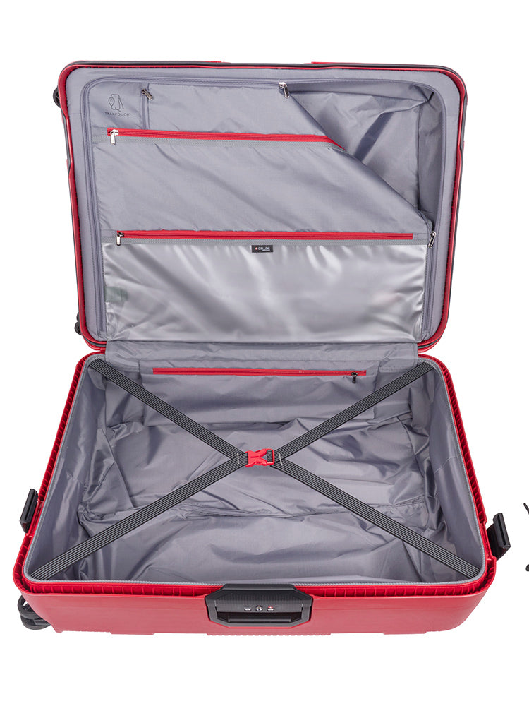 Cellini Safetech Large 75cm 4 Wheel Trolley Case Red