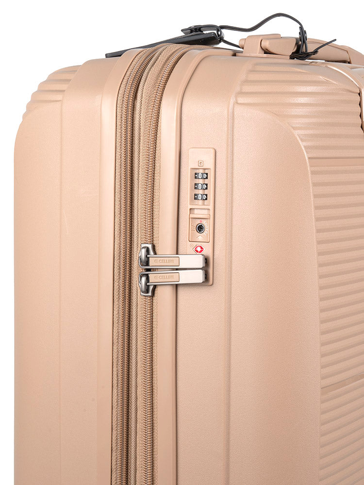 Cellini Qwest 4 Wheel Carry On Trolley Rock Brown – Saleys Travel Goods