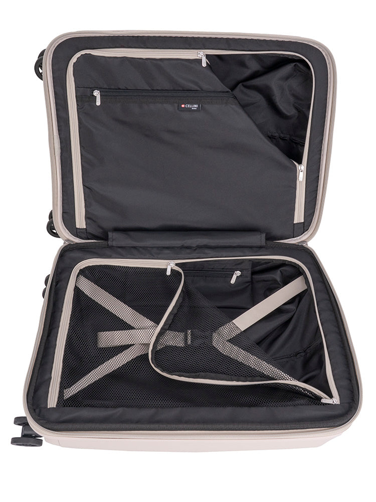 Cellini Nitro 4 Wheel Carry On Trolley Case Pumice Stone