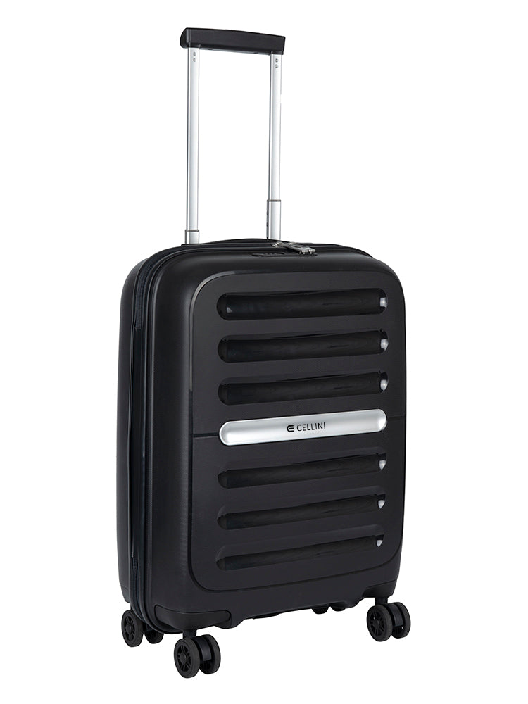 Cellini Nitro 4 Wheel Carry On Trolley Case Black